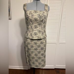 Two piece skirt and top set